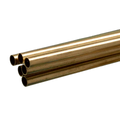 K&S Engineering 1148 7/32"x36" Round Brass Tube With .014 Wall 6 Pack