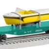 Lionel 1928070 O Gauge Flatcar With Boat Load New York Central NYC -Bachmann Store lionel 1928070 o gauge flatcar with boat load new york central nyc