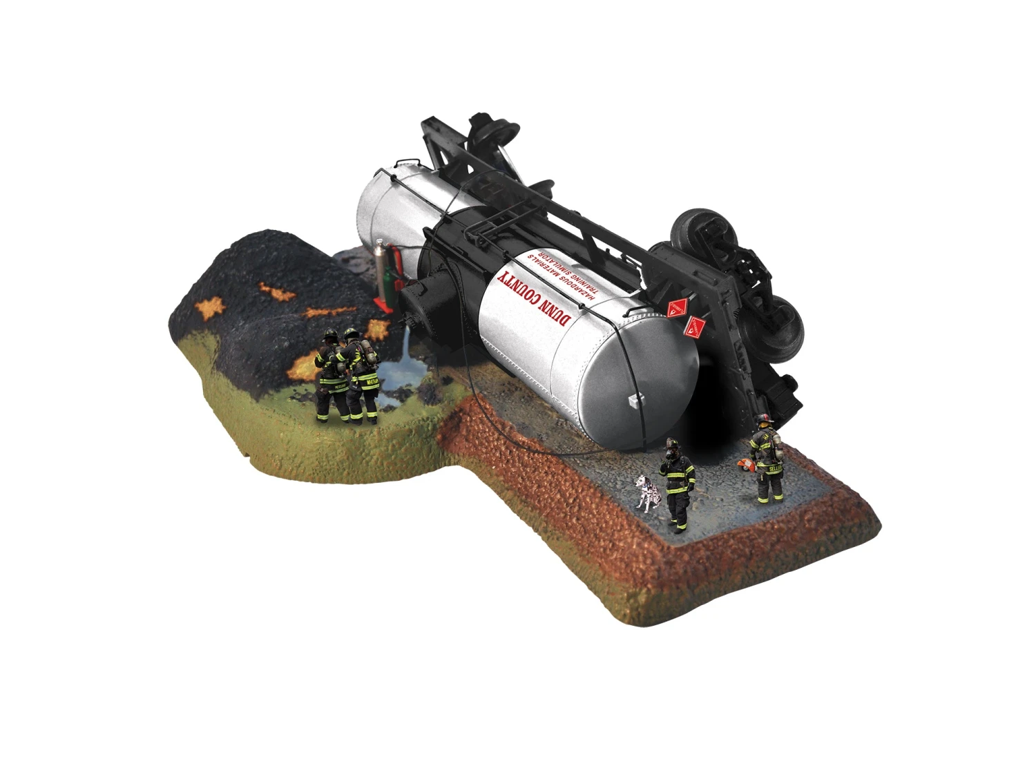 Lionel 2229260 O Gauge Firefighter Tank Car Accident Training 3 Lionel 2229260 O Gauge Firefighter Tank Car Accident Training