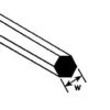 Plastruct Model Parts 90876 MRX-100 Hexagon Rod, .100 (5 Pack) -Bachmann Store plastruct model parts 90876 mrx 100 hexagon rod 100 5 pack