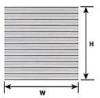 Plastruct Model Parts 91511 PS-13 HO Scale Ribbed Roofs (2 Pack), White