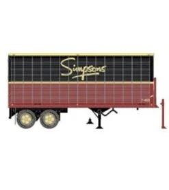 Rapido Trains 403079 HO Scale 26' Can-Car Dry Van Trailer Simpsons T403