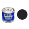 Revell 32106 14ml Tin Enamel Email Color Paint - Tar Black Matte -Bachmann Store revell 32106 14ml tin enamel email color paint tar black matte