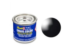 Revell 32107 14ml Tin Enamel Email Color Paint - Black Gloss
