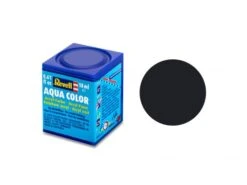 Revell 36108 18ml Bottle Acrylic Aqua Color Paint - Black Matte