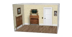 Roomettes 06-713-01 HO Scale Carlson's House Interior Kit (Fits Atlas 713) -Bachmann Store roomettes 06 713 01 ho scale carlson s house interior kit fits atlas 713 3