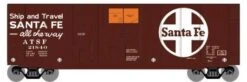 Roundhouse 1000 HO Scale 40' Grain Boxcar Santa Fe ATSF 21840