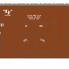 Roundhouse 88177 HO Scale 50' Waffle High Cube Boxcar SCL 90947 -Bachmann Store roundhouse 88177 ho scale 50 waffle high cube boxcar scl 90947