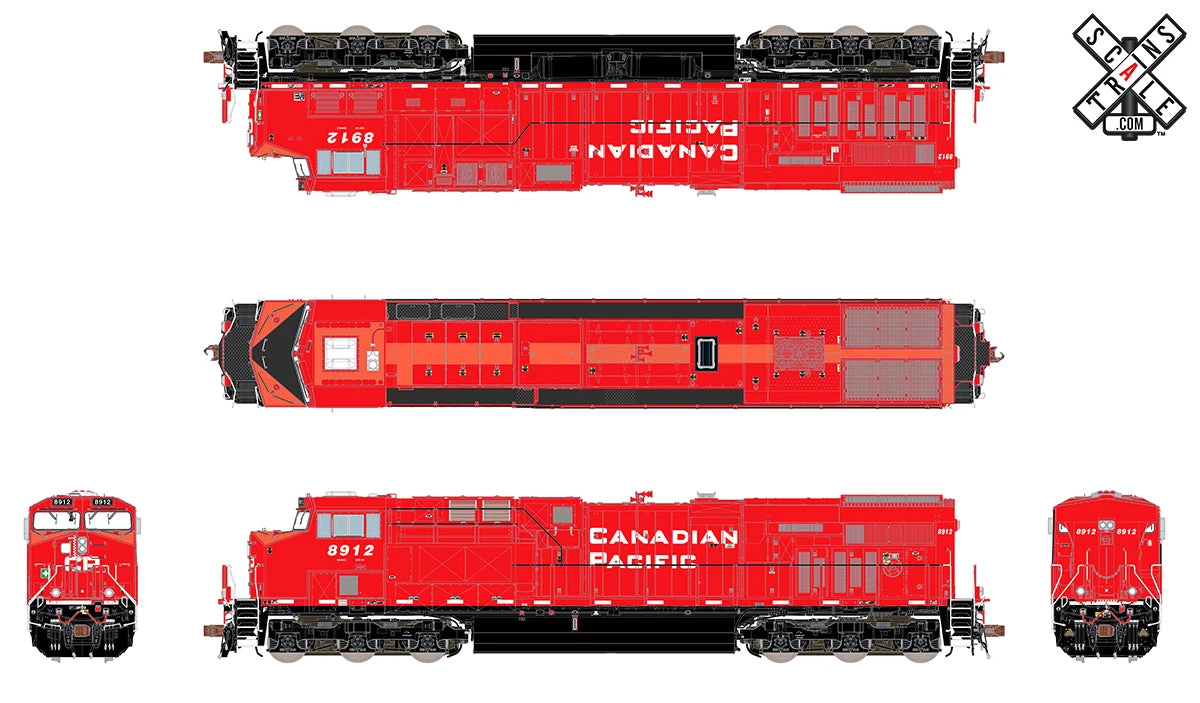 ScaleTrains 33053 Rivet HO Scale GE ES44AC DRF-44 GEVo Canadian Pacific CP 8912 DCC 4 ScaleTrains 33053 Rivet HO Scale GE ES44AC DRF-44 GEVo Canadian Pacific CP 8912 DCC - Image 2