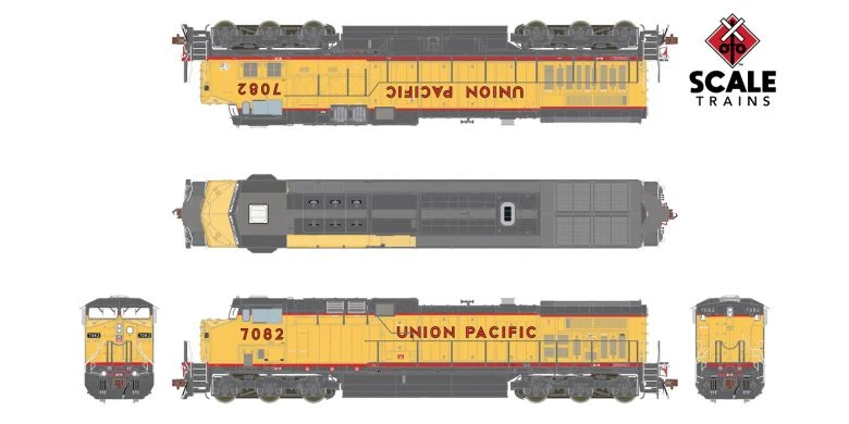 ScaleTrains 38487 HO Scale GE AC4400CW Diesel Union Pacific UP 7082 LokSound 4 ScaleTrains 38487 HO Scale GE AC4400CW Diesel Union Pacific UP 7082 LokSound - Image 2