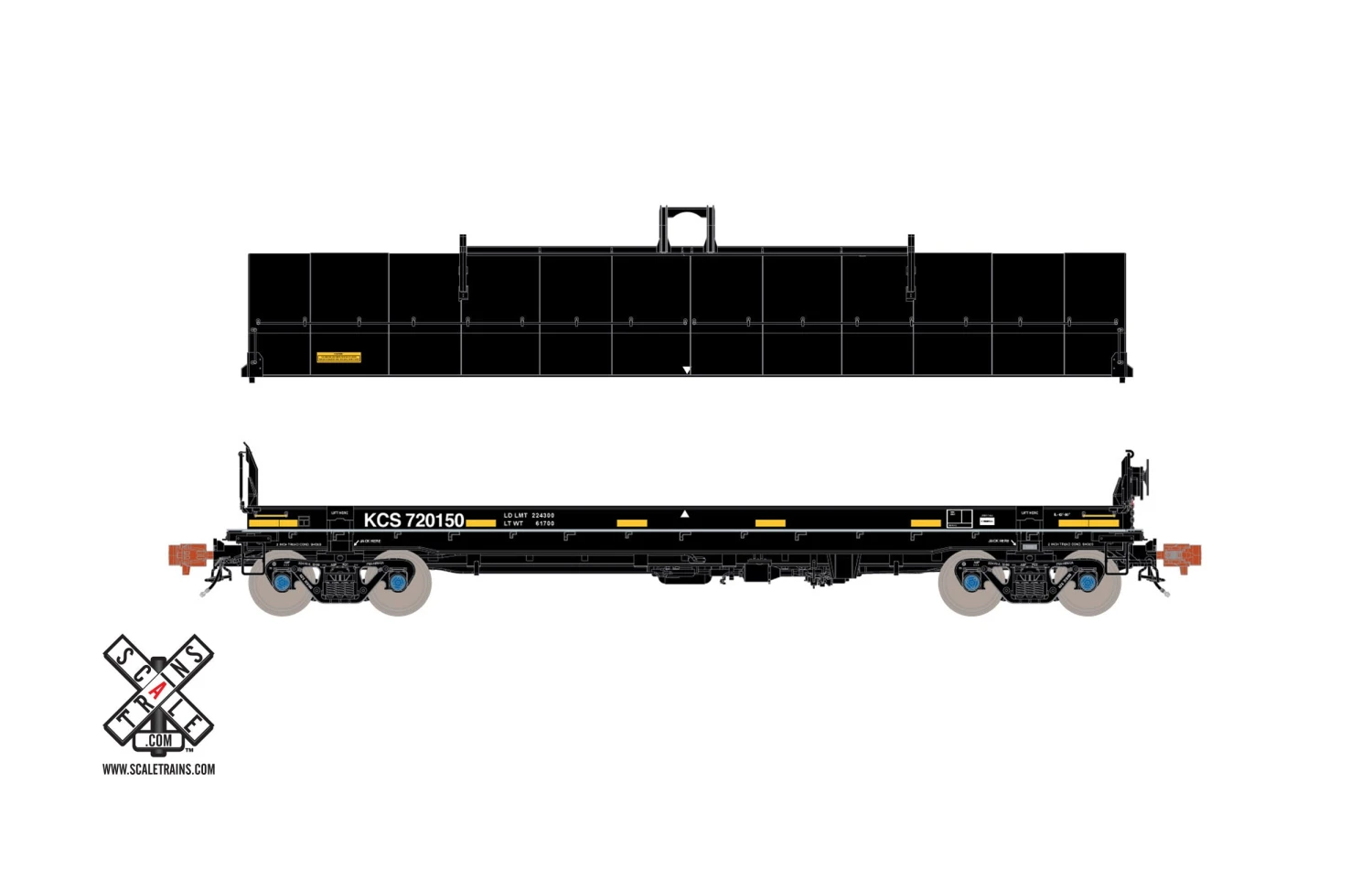 ScaleTrains HO Scale 32341 Thrall-Trinity 42' Steel Coil Car Kansas City Southern KCS 720209 3 ScaleTrains HO Scale 32341 Thrall-Trinity 42' Steel Coil Car Kansas City Southern KCS 720209