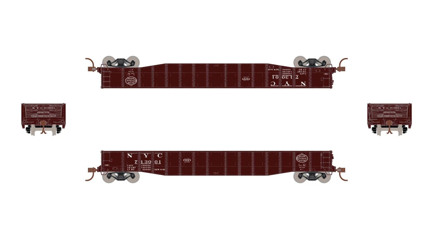 ScaleTrains Kit Classics 1191 HO Scale 52'6" Mill Gondola New York Central NYC 713001 5 ScaleTrains Kit Classics 1191 HO Scale 52'6" Mill Gondola New York Central NYC 713001 - Image 3