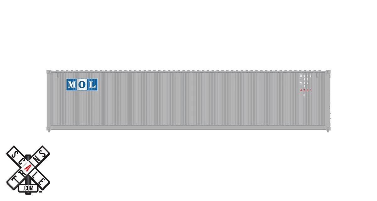 ScaleTrains Operator 11234 HO Scale CIMC 40' Container Mitsui OSK Lines "MOL" MOFU 682505 4 ScaleTrains Operator 11234 HO Scale CIMC 40' Container Mitsui OSK Lines "MOL" MOFU 682505 - Image 2