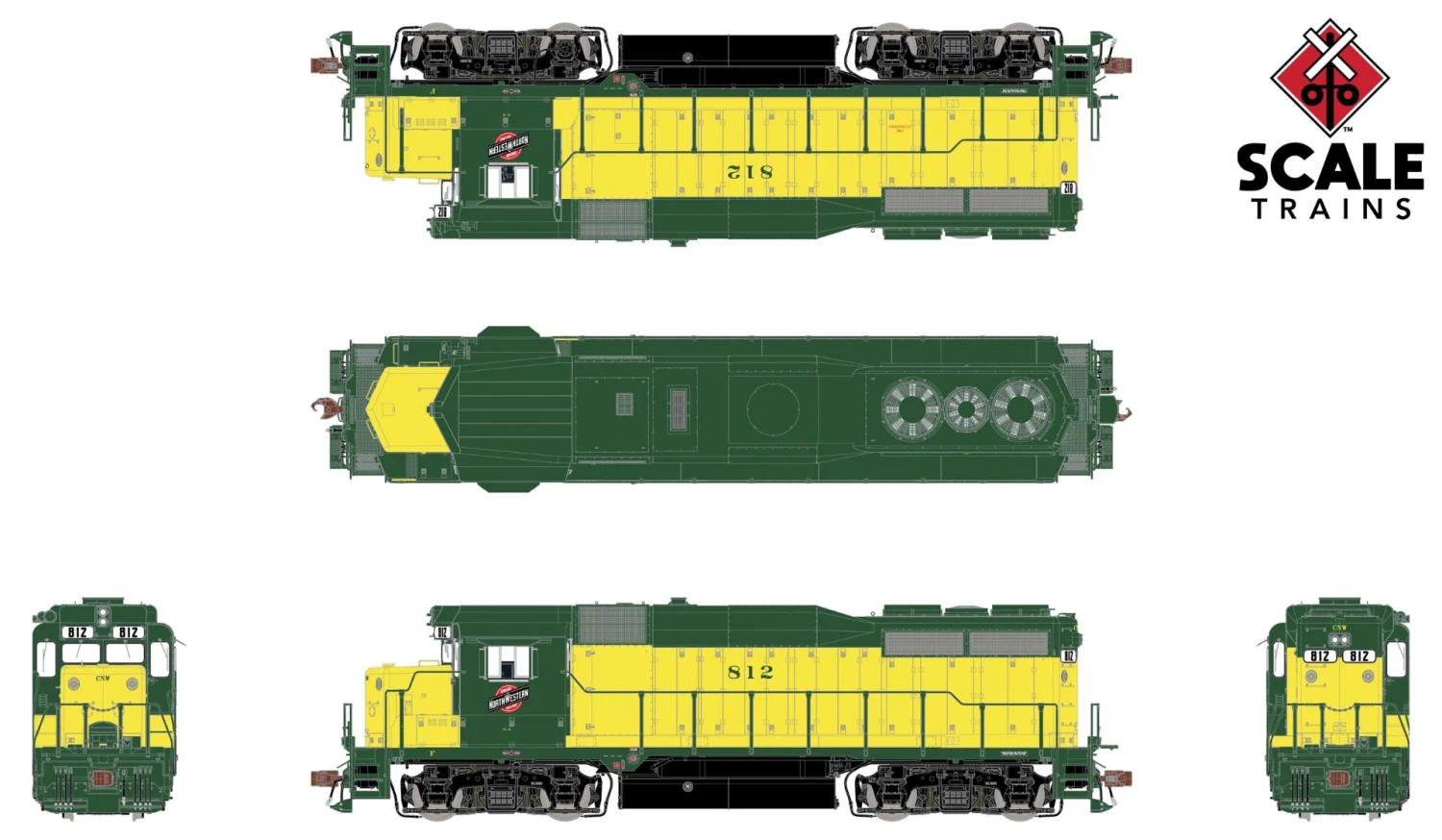 ScaleTrains Rivet 33357 HO Scale EMD GP30 Chicago NorthWestern CNW 823 4 ScaleTrains Rivet 33357 HO Scale EMD GP30 Chicago NorthWestern CNW 823 - Image 2