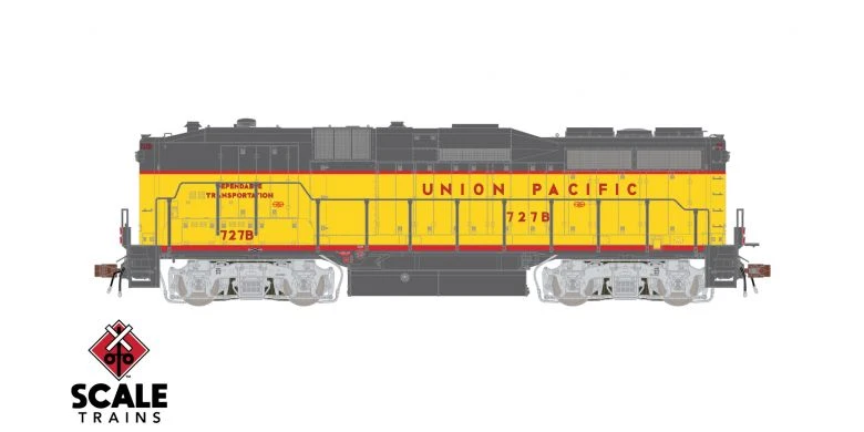 ScaleTrains Rivet 33418 HO Scale EMD GP30B Union Pacific "Pass/Dependable" UP 727B DCC LokSound 3 ScaleTrains Rivet 33418 HO Scale EMD GP30B Union Pacific "Pass/Dependable" UP 727B DCC LokSound