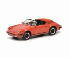 Schuco 452637600 HO Scale (1:87) Porsche 911 Carrera 3.2 Roadster - Red