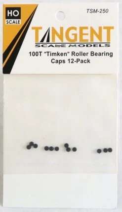 Tangent 250 HO Scale 100 Ton "Timken" Roller Bearing Caps 12 Pack -Bachmann Store tangent 250 ho scale 100 ton timken roller bearing caps 12 pack a 1 1