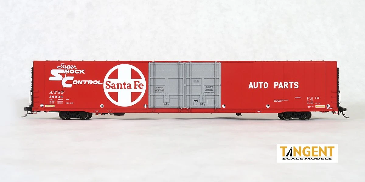 Tangent Scale Models 25023-06 HO Scale Greenville 86' Auto Parts Boxcar Santa Fe ATSF 36934 4 Tangent Scale Models 25023-06 HO Scale Greenville 86' Auto Parts Boxcar Santa Fe ATSF 36934 - Image 2