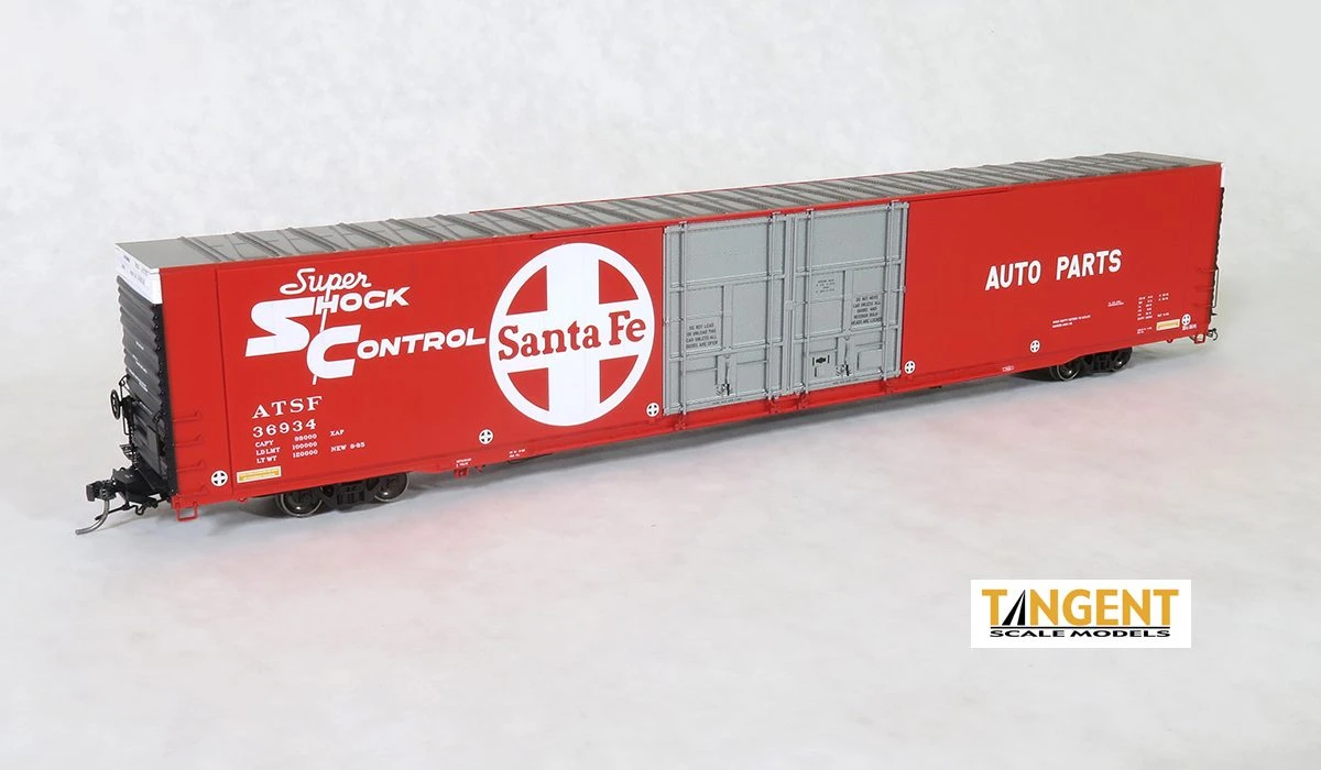 Tangent Scale Models 25023-06 HO Scale Greenville 86' Auto Parts Boxcar Santa Fe ATSF 36934 3 Tangent Scale Models 25023-06 HO Scale Greenville 86' Auto Parts Boxcar Santa Fe ATSF 36934