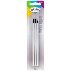 Testors 281201 2 Broad Flat And 1 Fine Pointed Brush Set