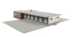 Walthers 933-4131 HO Scale Cross Dock Truck Facility Kit -Bachmann Store walthers 933 4131 cross dock truck facility kit b