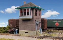 Walthers Cornerstone 933-2982 HO Scale Pennsylvania Railroad Block And Interlocking Tower Kit -Bachmann Store walthers cornerstone 933 2982 ho scale pennsylvania railroad block and interlocking tower kit