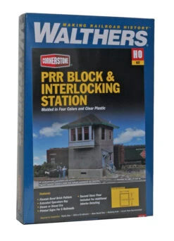 Walthers Cornerstone 933-2982 HO Scale Pennsylvania Railroad Block And Interlocking Tower Kit -Bachmann Store walthers cornerstone 933 2982 ho scale pennsylvania railroad block and interlocking tower kit b