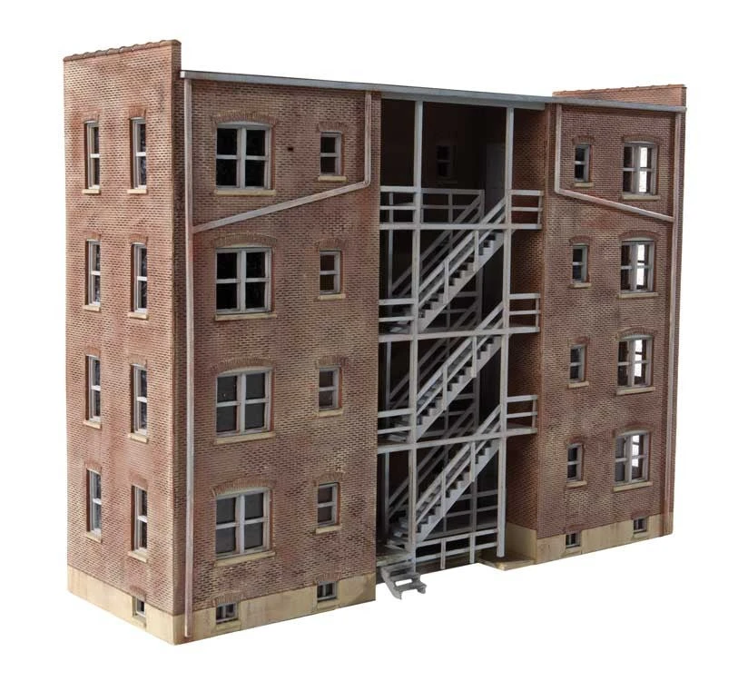 Walthers Cornerstone 933-3177 HO Scale Parkview Terrace Background Building Kit 4 Walthers Cornerstone 933-3177 HO Scale Parkview Terrace Background Building Kit - Image 2