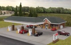 Walthers Cornerstone 933-3537 HO Scale Modern Gas Station Building Kit