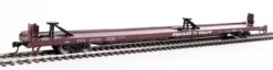 Walthers Mainline 910-5712 HO Scale 89' Channel Side Flatcar Trailer Train "Brown" TTX 150074