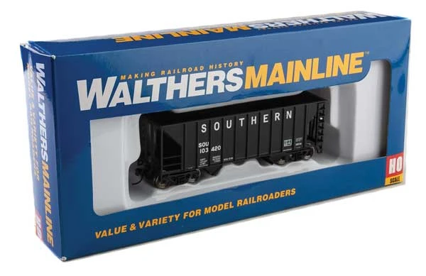 Walthers MainLine 910-6931 100 Ton 2 Bay Hopper Southern Black SOU 103420 4 Walthers MainLine 910-6931 100 Ton 2 Bay Hopper Southern Black SOU 103420 - Image 2