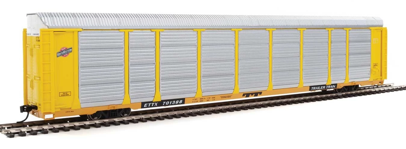 Walthers Proto 920-101417 HO Scale 89' Tri-level Auto Carrier Chicago NorthWestern CNW ETTX 701388 3 Walthers Proto 920-101417 HO Scale 89' Tri-level Auto Carrier Chicago NorthWestern CNW ETTX 701388