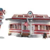 Woodland Scenics BR5066 HO Scale Built Up Structure - Miss Molly's Diner With LED Lighting -Bachmann Store woodland scenics br5066 ho scale built up structure miss mollys diner with led lighting 4