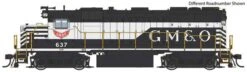 Walthers Proto 920-49170 HO Scale EMD Phase 2 GP35 Diesel Locomotive Gulf Mobile & Ohio GM&O 347